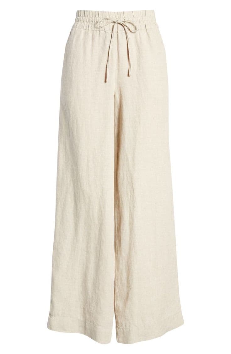 Pleated Wide-Leg Trousers